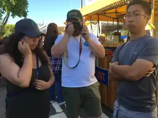 Bryce with his camera on our actual first date at the 2017 Lemon Festival.