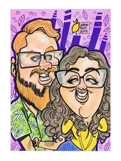 Our 2019 Lemon Festival caricature artwork.