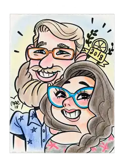 Our 2018 Lemon Festival caricature artwork.